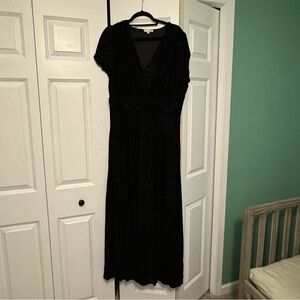 Baltic Born Leslie Black Velvet Maxi Dress